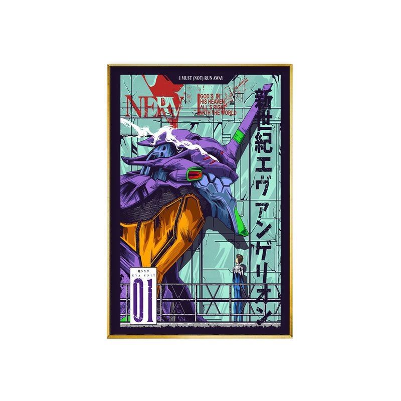 Anime Merchandise Types - EVA-01 TEST TYPE: Novo Pôster Criativo