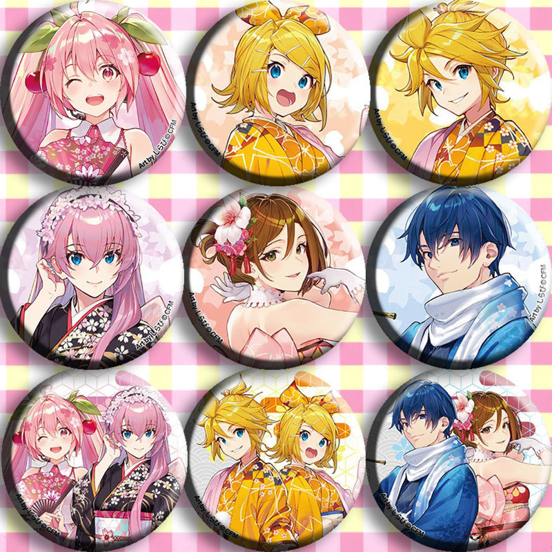 Anime Merchandise Types - Hatsune miku anime crachá pino conjunto