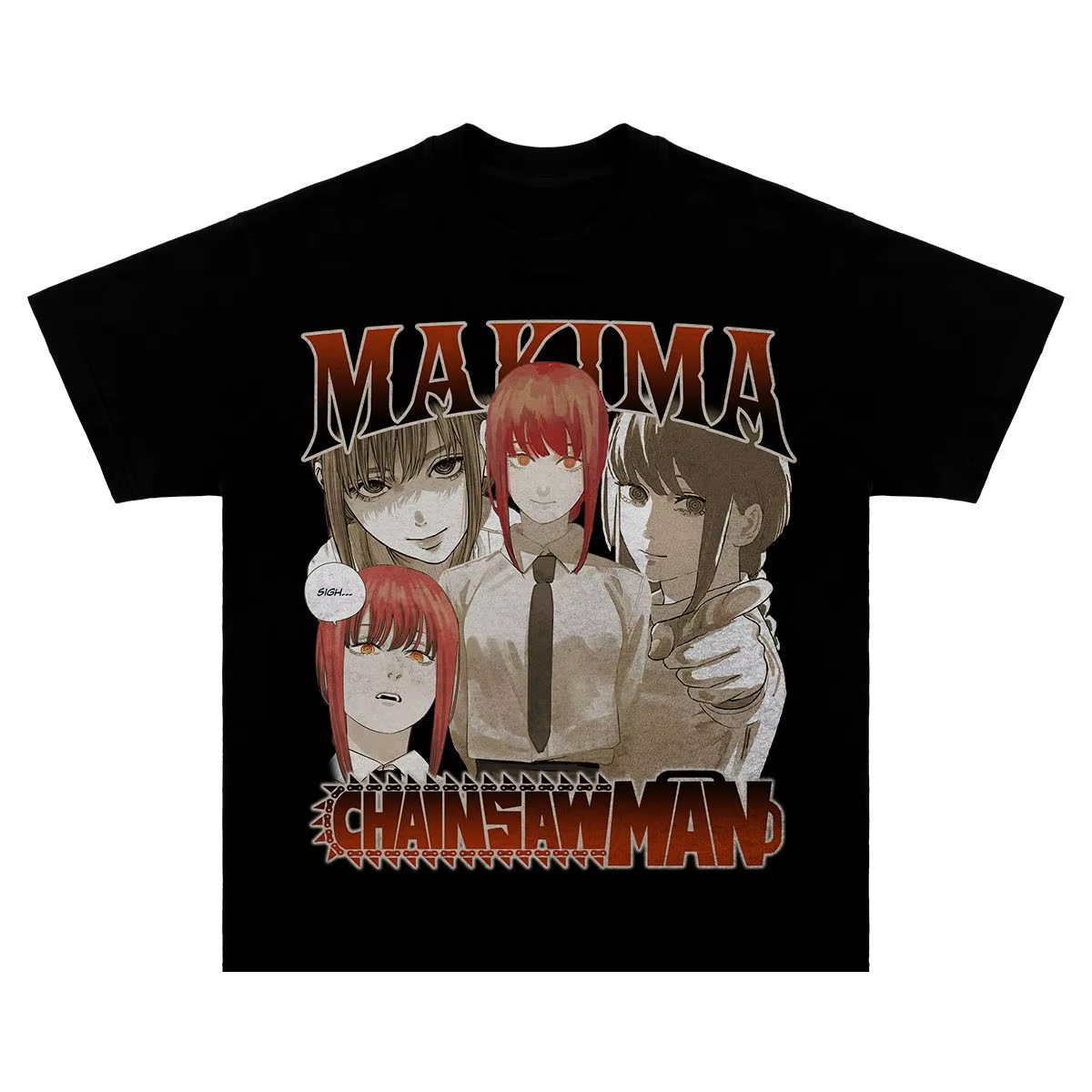 Anime Merchandise T-Shirts - 2025 estilo japonês colaboração motosserra homem