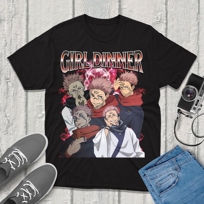 Anime Merchandise T-Shirts - Sukuna jujutsu-kaisen camiseta streetwear qualidade premium