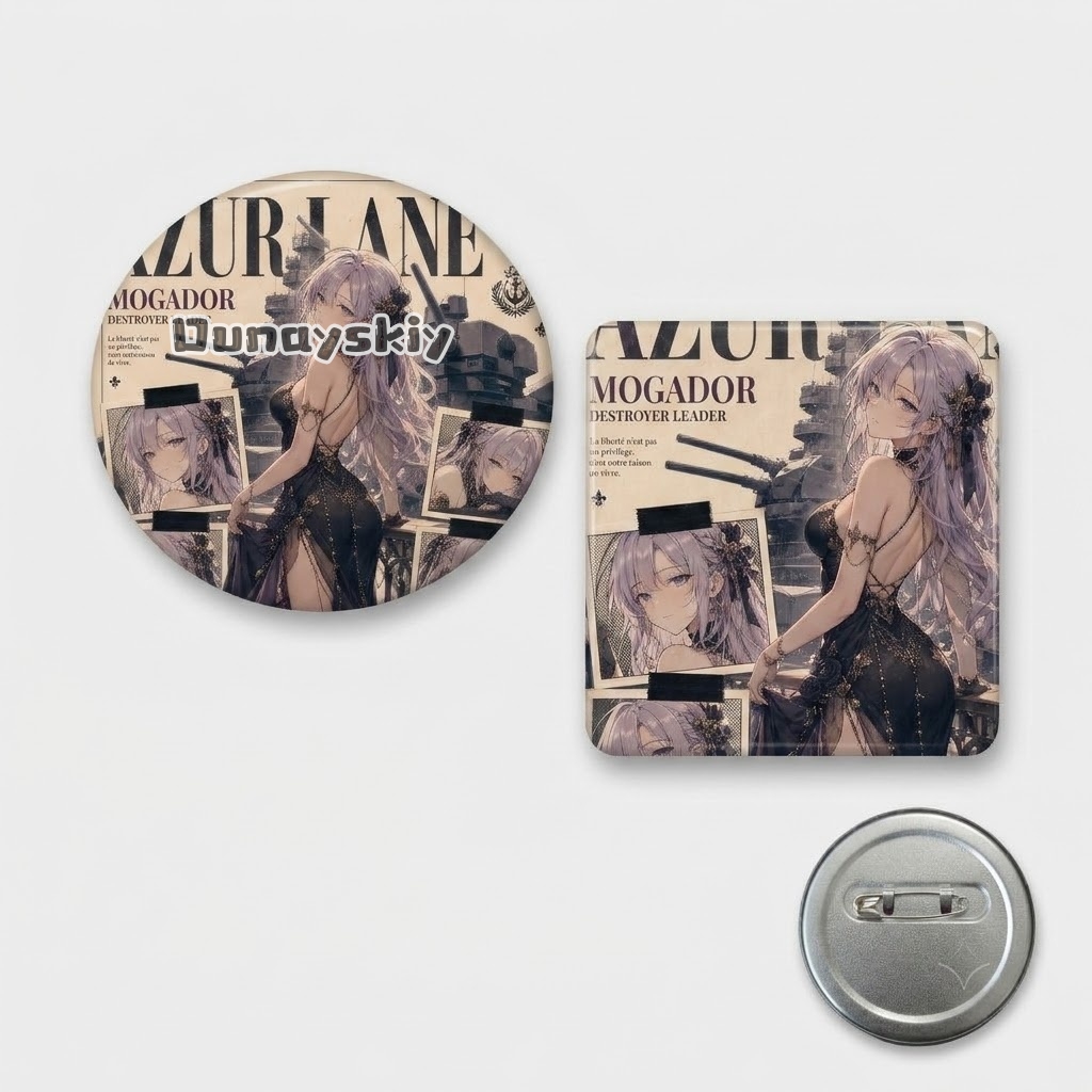 Anime Merchandise Canada - KS*27 Azur Lane Alsace Can Badge