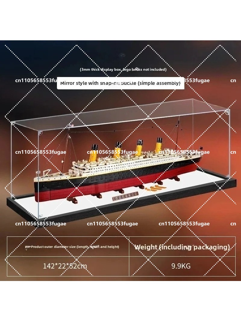 Figure Display Box - Adequado para o modelo Titanic 10294,