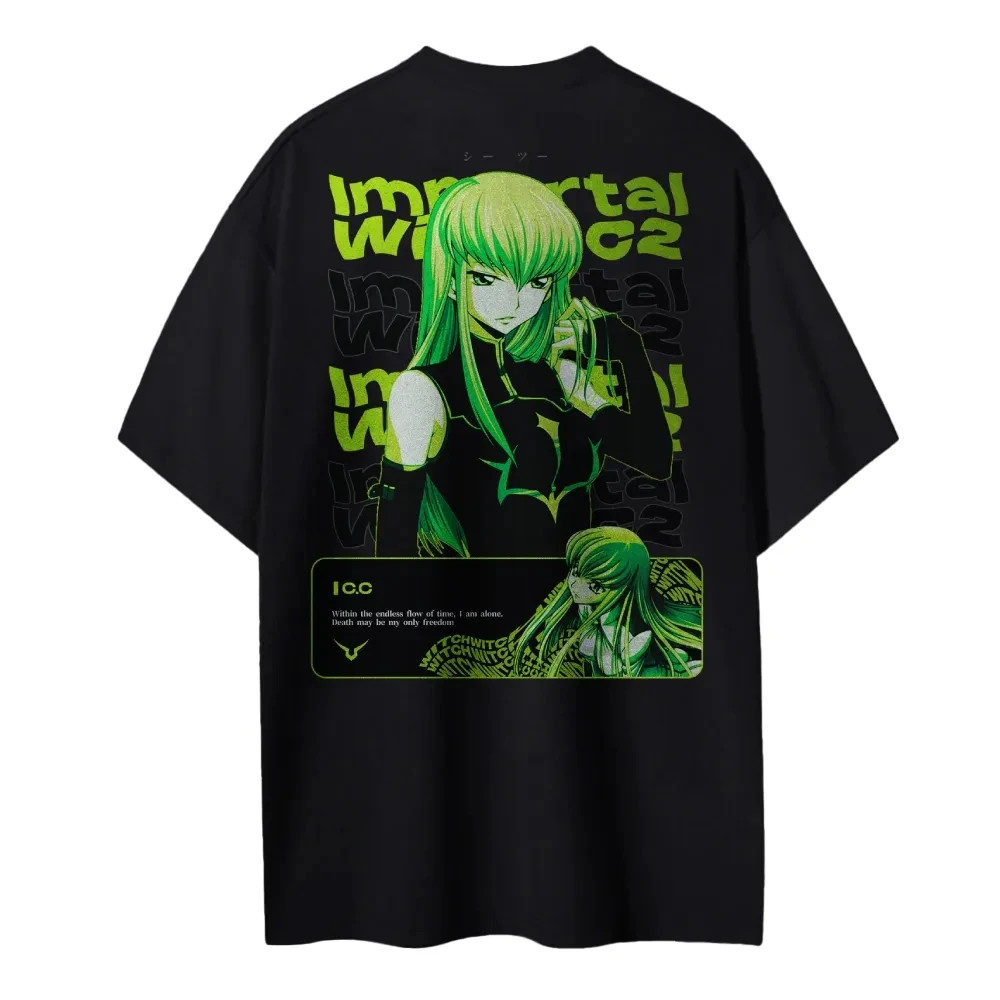 Nova camiseta Code Geass C.C.  - Anime Merchandise Store In Japan avaliação e preço