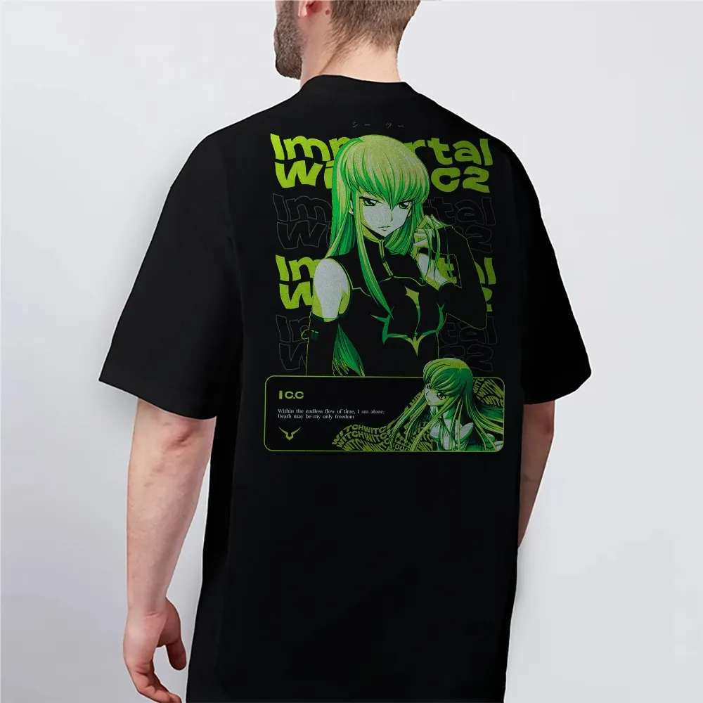 Nova camiseta Code Geass C.C.  - Anime Merchandise Store In Japan avaliação e preço