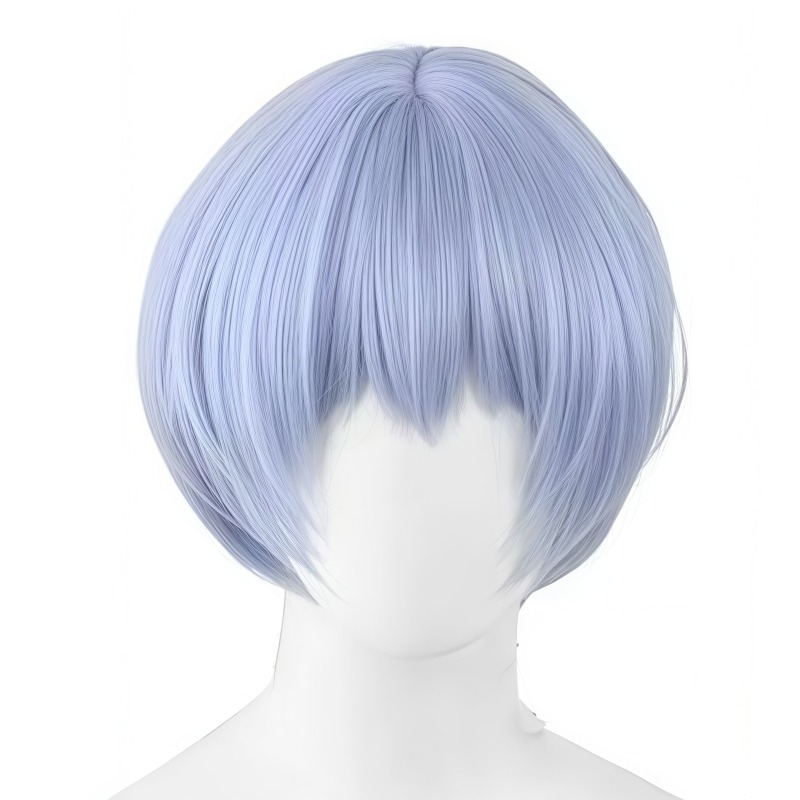 Peruca de cosplay EVA Ayanami  - Evangelion Anime Merchandise avaliação e preço