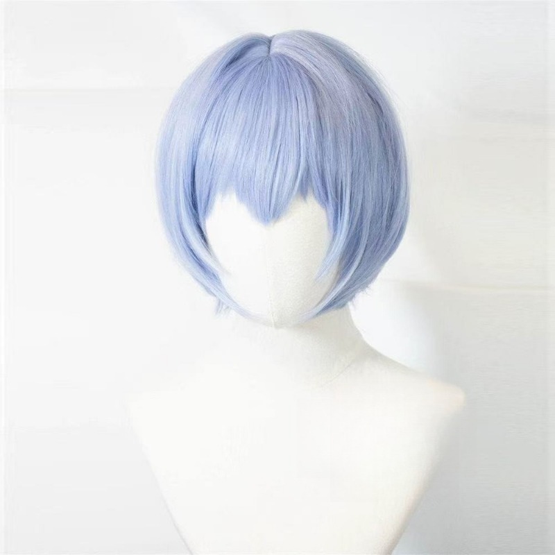 Peruca de cosplay EVA Ayanami  - Evangelion Anime Merchandise avaliação e preço