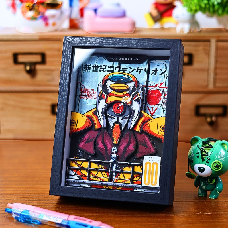 Criativo eva 3d pintura de pap - Evangelion Anime Merchandise avaliação e preço