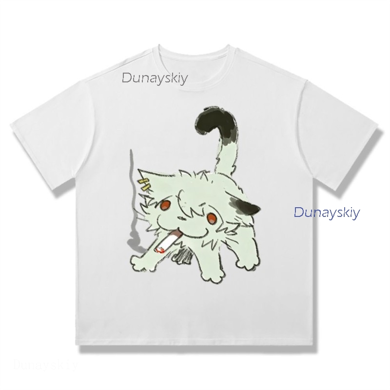 Camiseta de Algodão com Estamp - Anime Merchandise T-Shirts avaliação e preço
