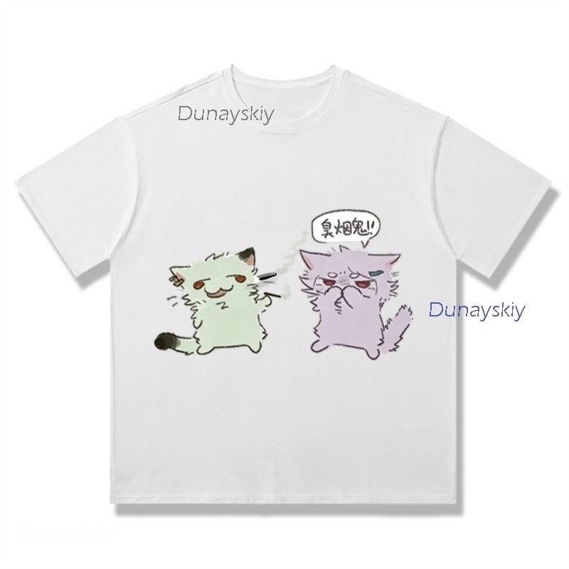 Camiseta de Algodão com Estamp - Anime Merchandise T-Shirts avaliação e preço