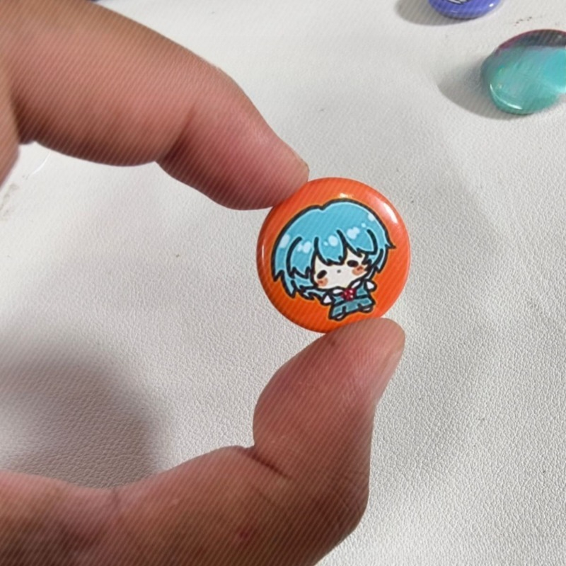 5 Peças de Broches Decorativos - Evangelion Anime Merchandise avaliação e preço